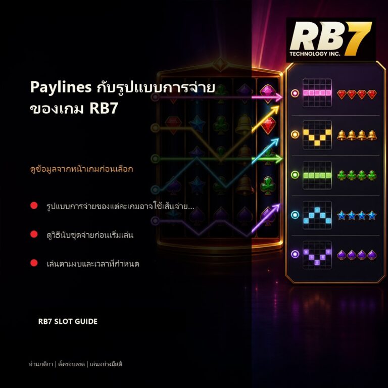 Paylines กับรูปแบบการจ่ายของเกม RB7 | RB7 Gaming