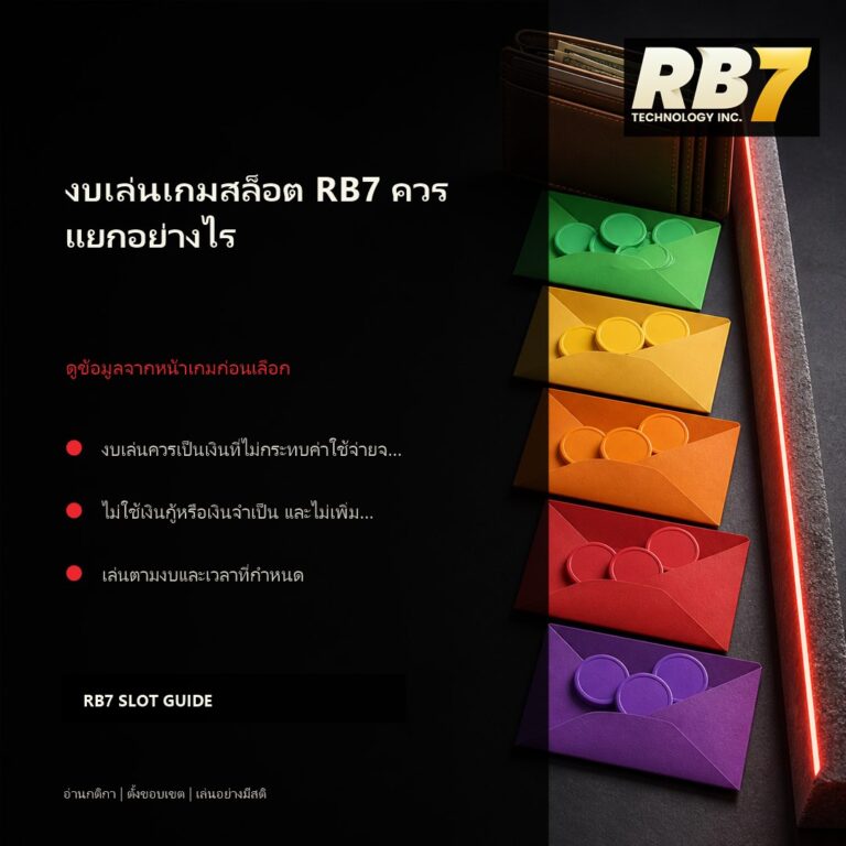 งบเล่นเกมสล็อต RB7 ควรแยกอย่างไร | RB7 Gaming