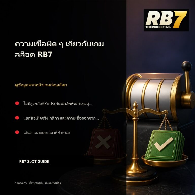 ความเชื่อผิด ๆ เกี่ยวกับเกมสล็อต RB7 | RB7 Gaming