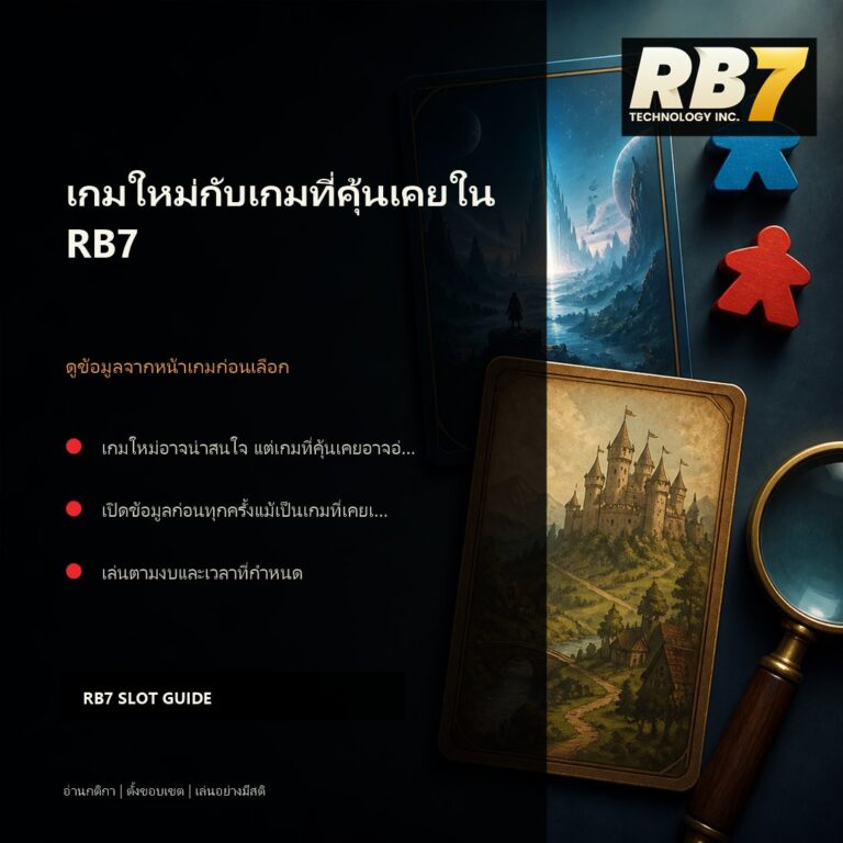 เกมใหม่กับเกมที่คุ้นเคยใน RB7 | RB7 Gaming