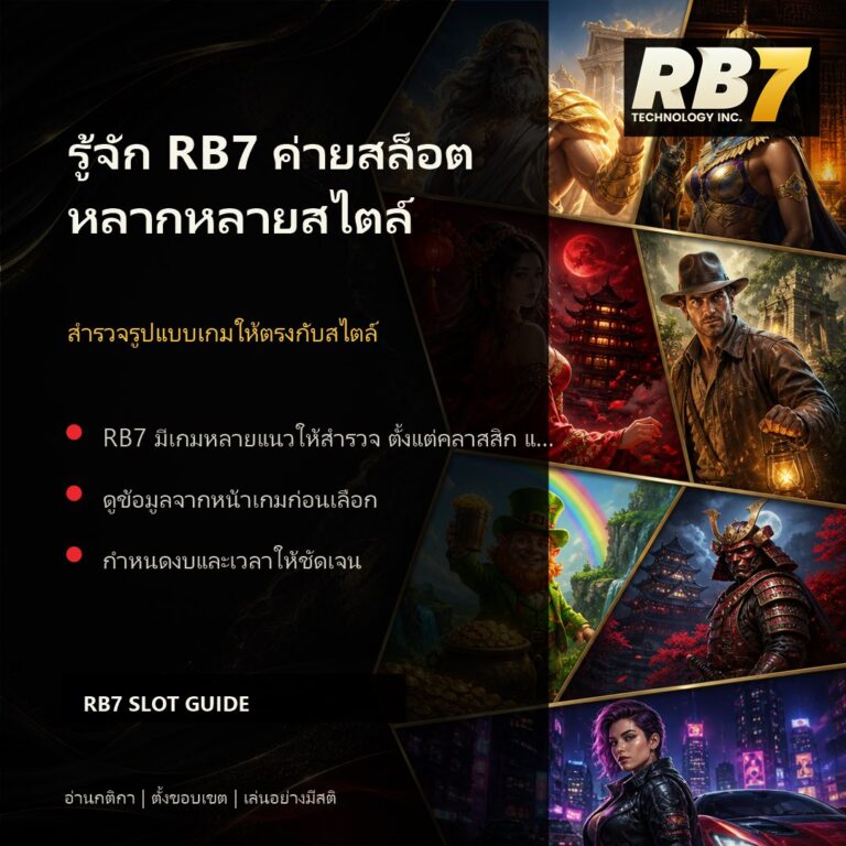 รู้จัก RB7 ค่ายสล็อตหลากหลายสไตล์ | RB7 Gaming