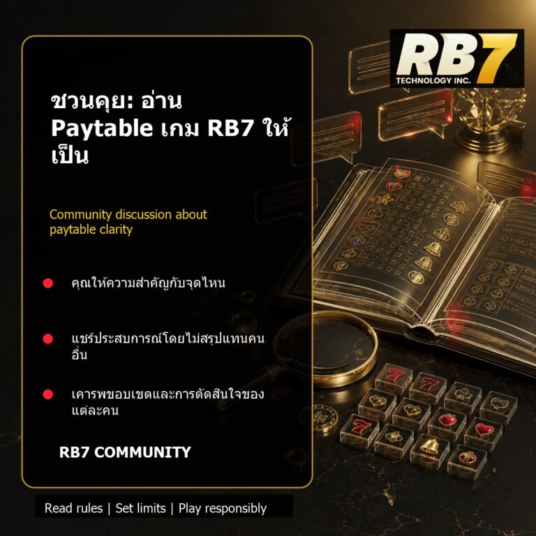 ชวนคุย: อ่าน Paytable เกม RB7 ให้เป็น | RB7 Gaming