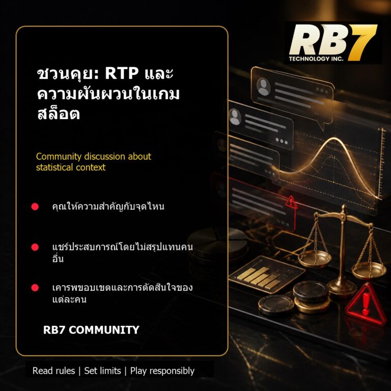 ชวนคุย: RTP และความผันผวนในเกมสล็อต | RB7 Gaming