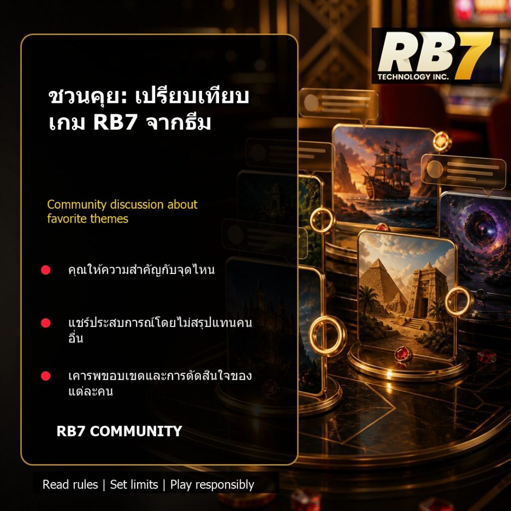 ชวนคุย: เปรียบเทียบเกม RB7 จากธีม | RB7 Gaming