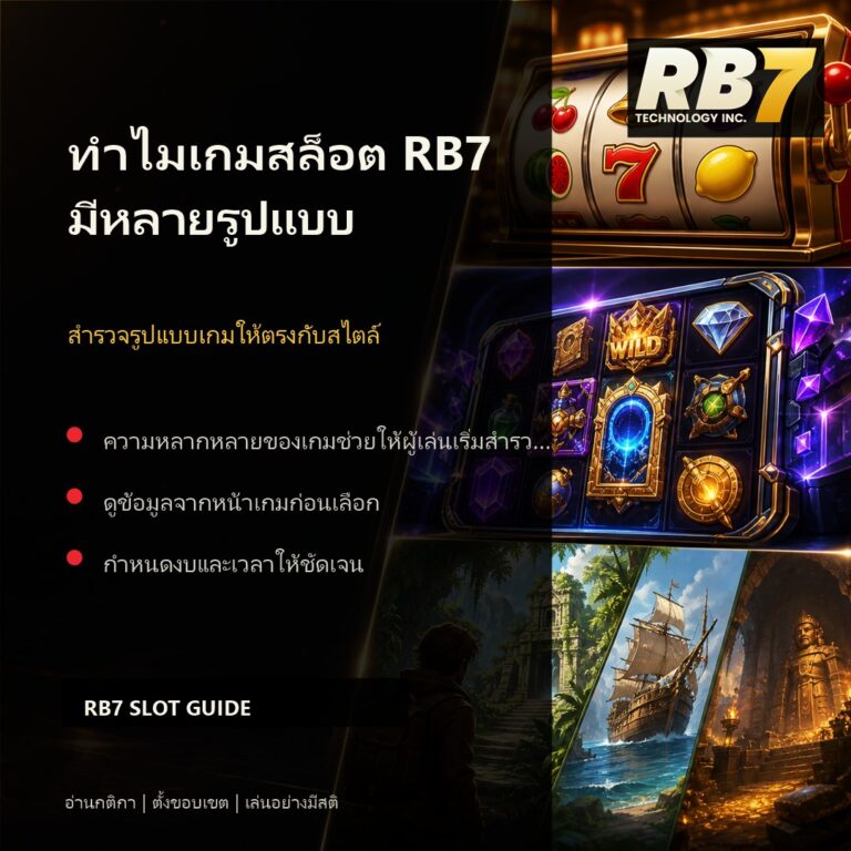 ทำไมเกมสล็อต RB7 มีหลายรูปแบบ | RB7 Gaming
