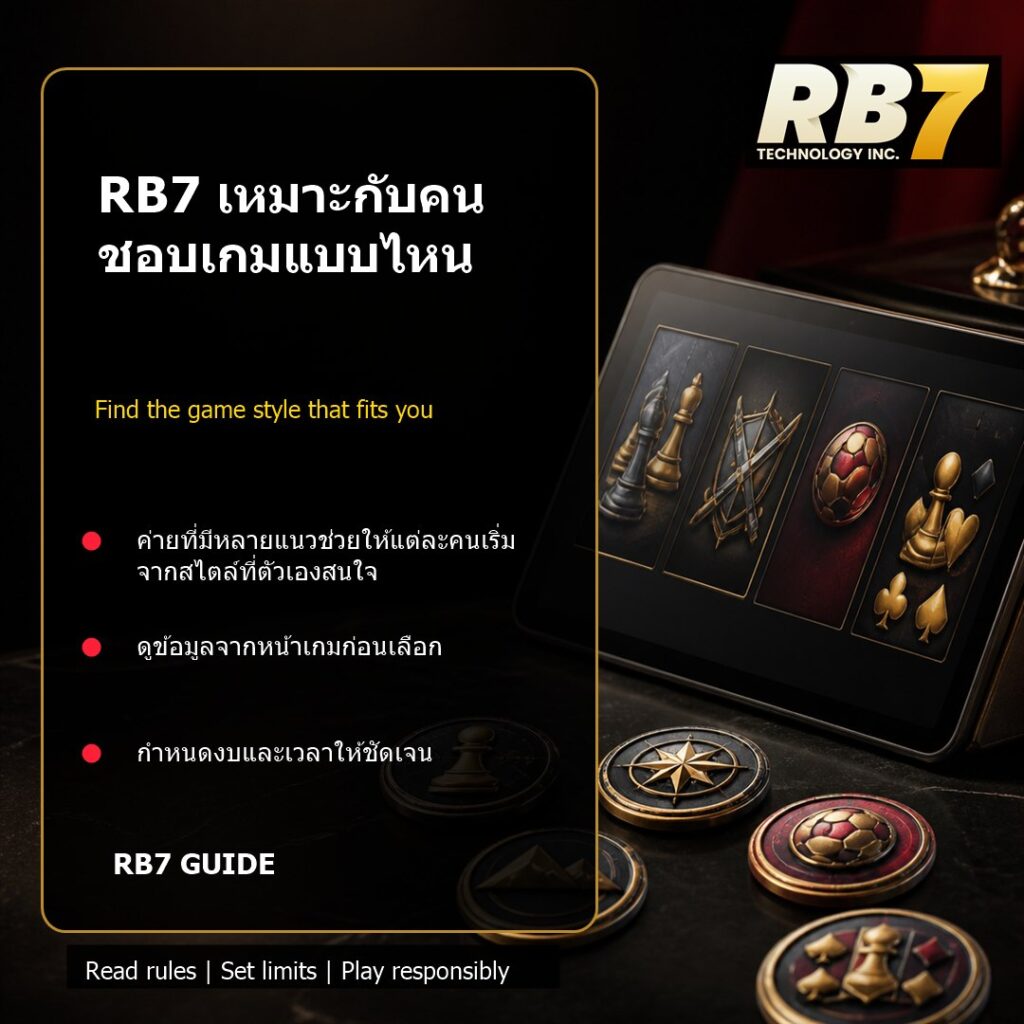 RB7 เหมาะกับคนชอบเกมแบบไหน | RB7 Gaming