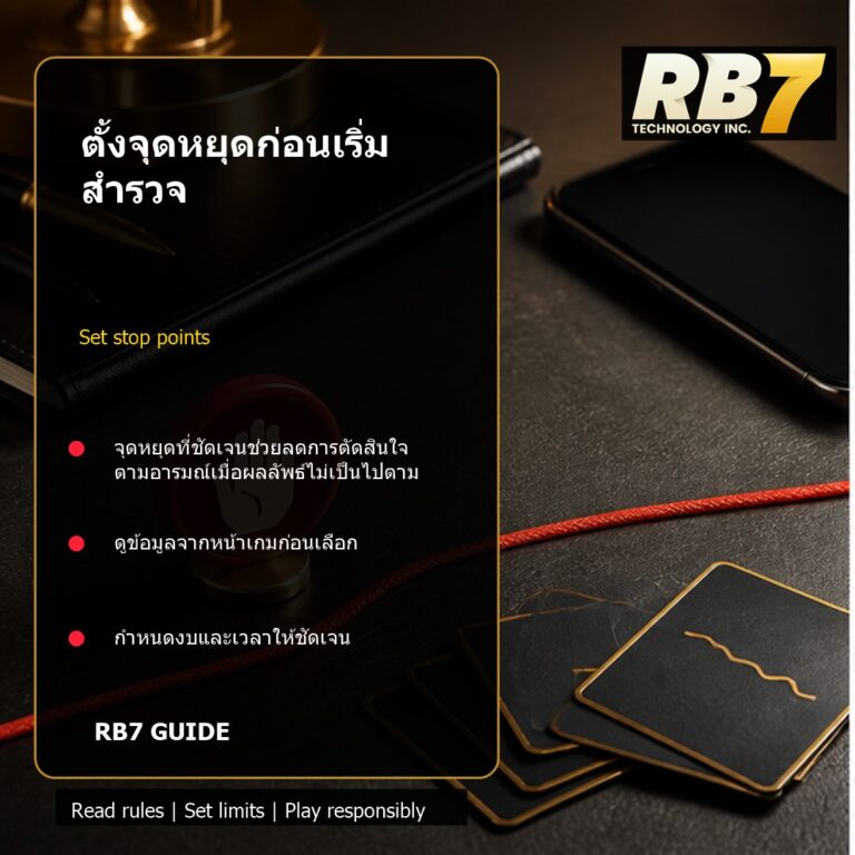 ตั้งจุดหยุดก่อนเริ่มสำรวจ | RB7 Gaming